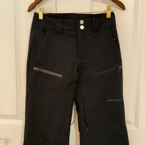 Obermeyer Teen Black Parker Ski Snowboarding Pants Medium - Picture 5 of 14
